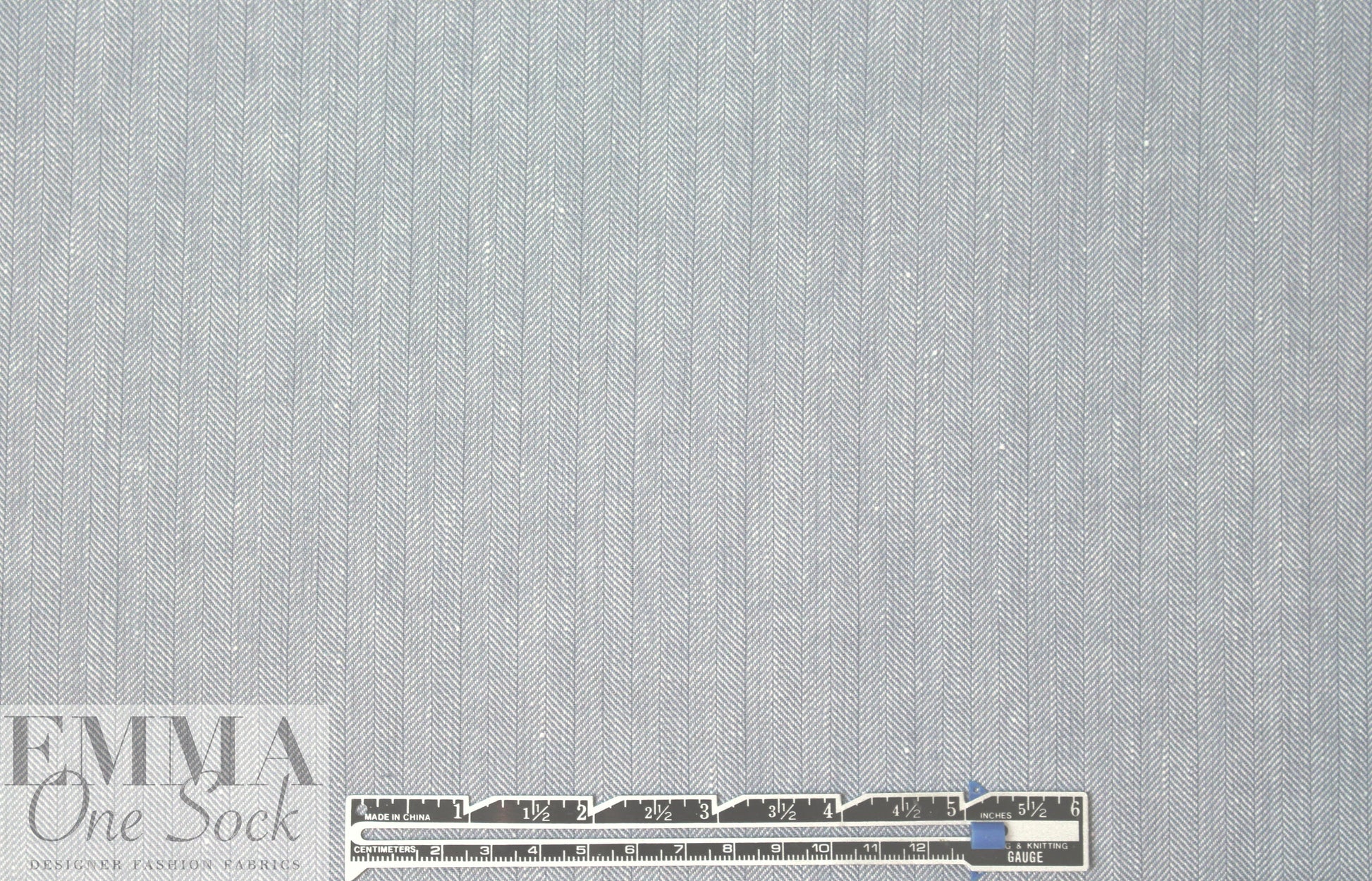 Italian cotton herringbone stretch woven - gray .75 yds