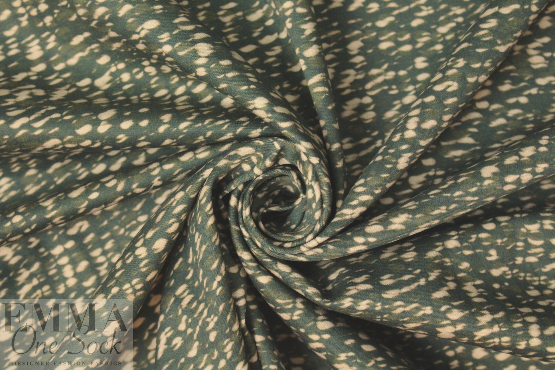Italian 'twisty yarn' graphic cotton stretch woven