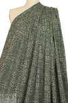 Italian 'twisty yarn' graphic cotton stretch woven