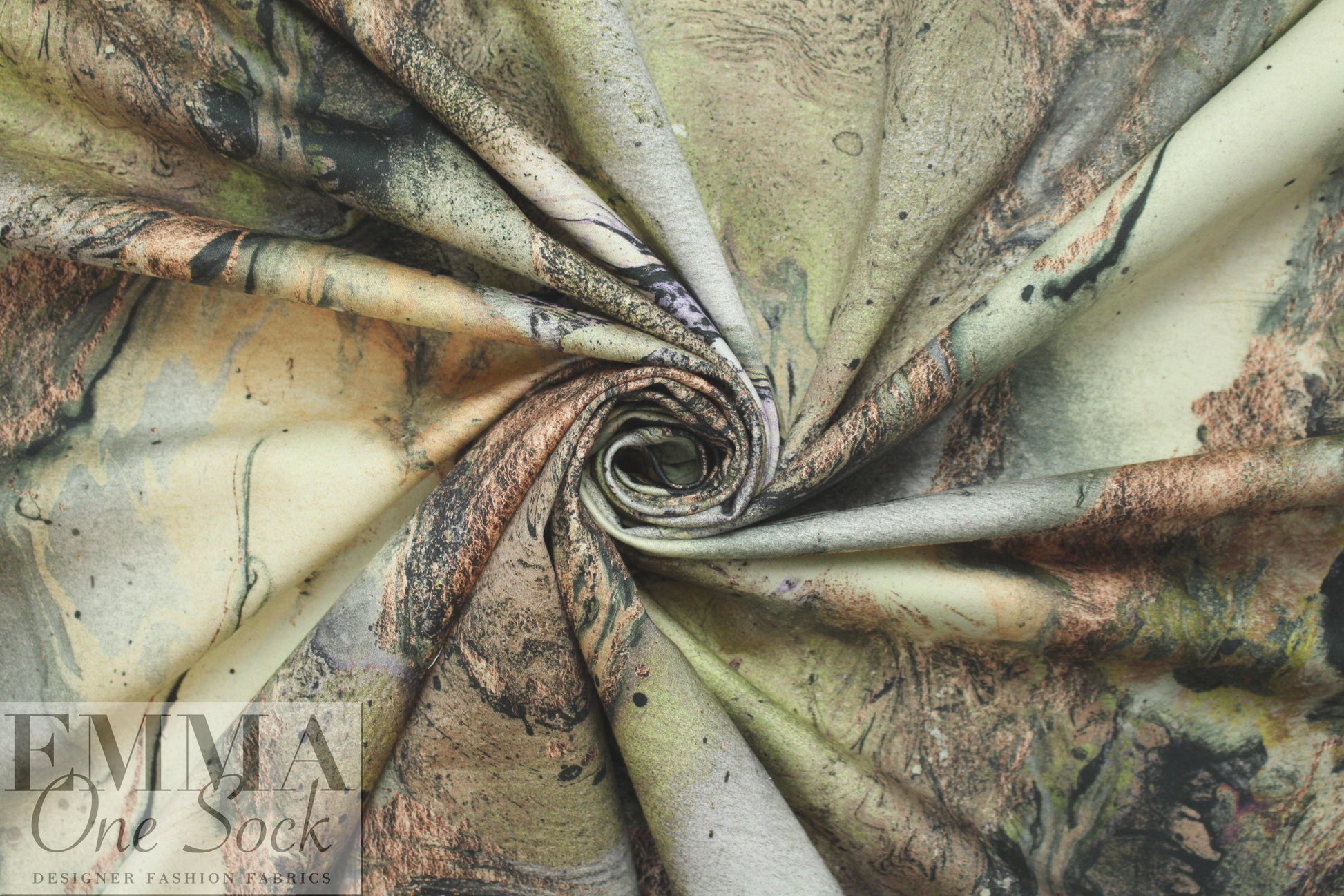 NY designer geophysics abstract cotton/spandex woven