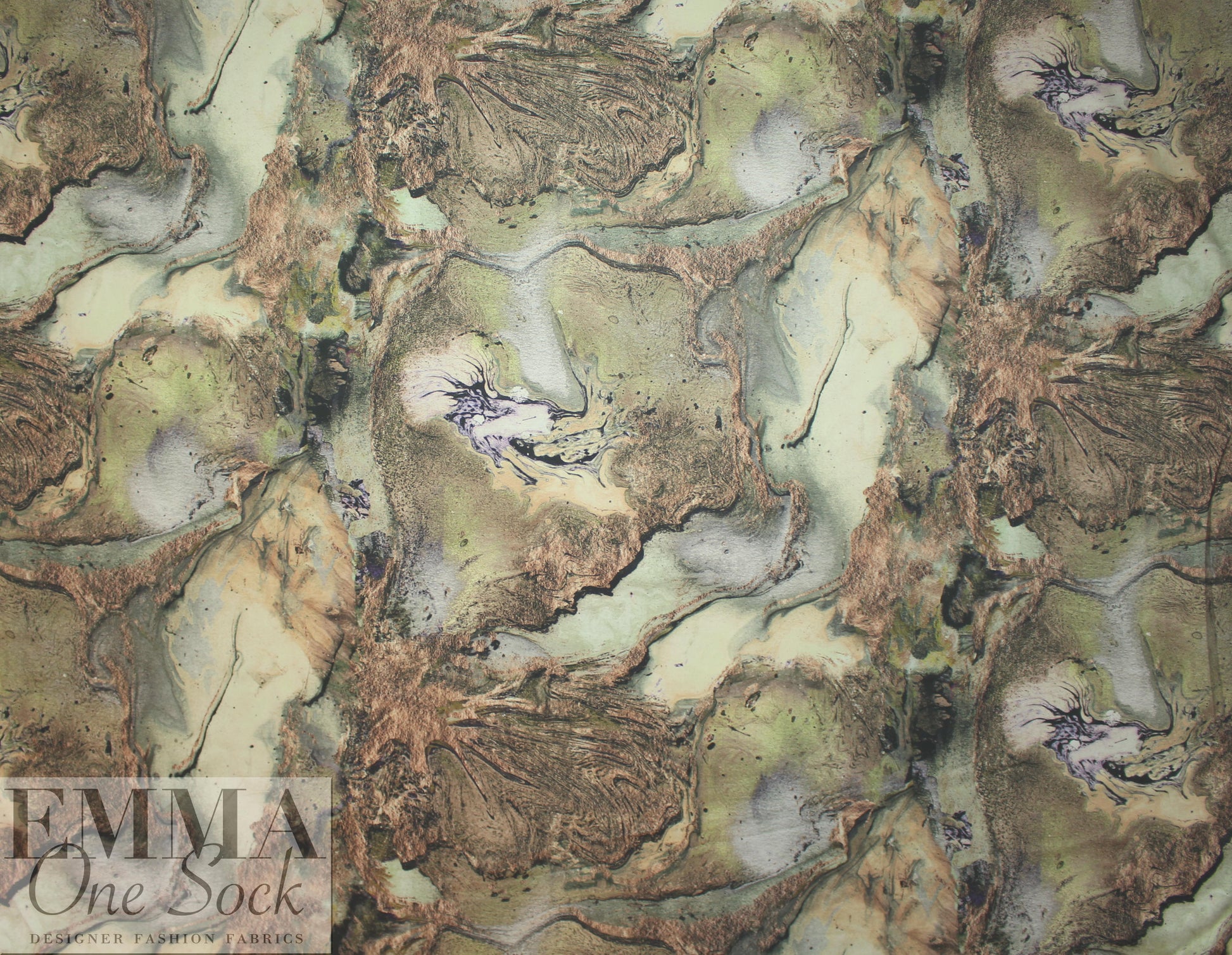 NY designer geophysics abstract cotton/spandex woven