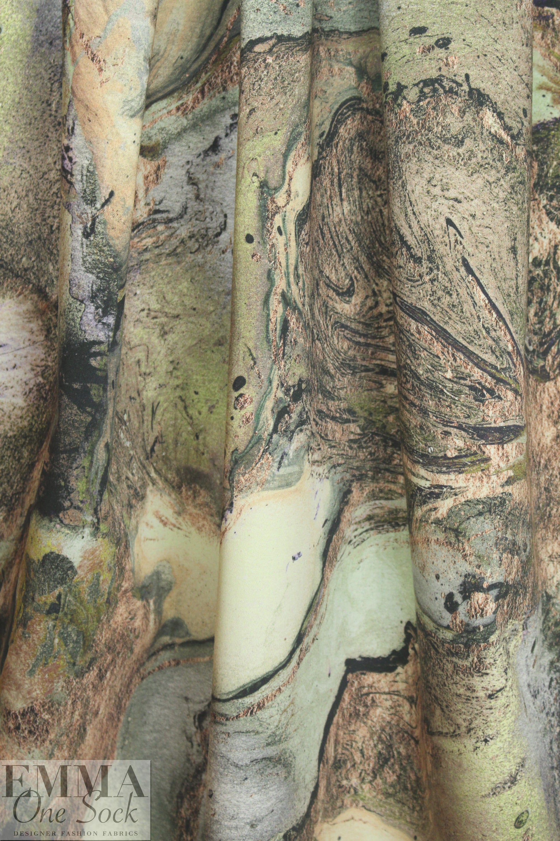 NY designer geophysics abstract cotton/spandex woven