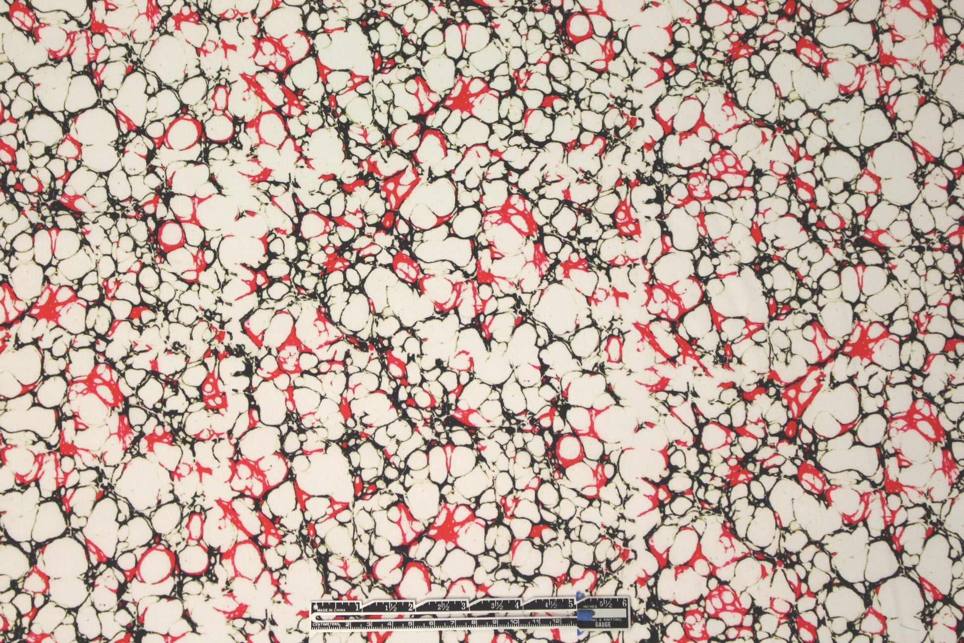 Italian marble graphic cotton stretch woven