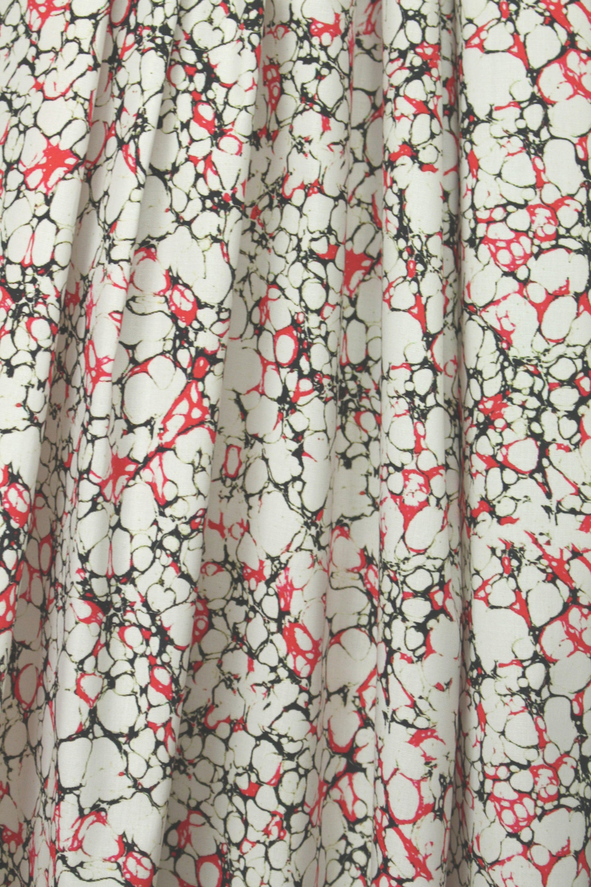Italian marble graphic cotton stretch woven