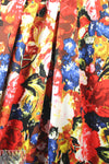 NY designer floral palette stretch cotton woven 2.125 yd