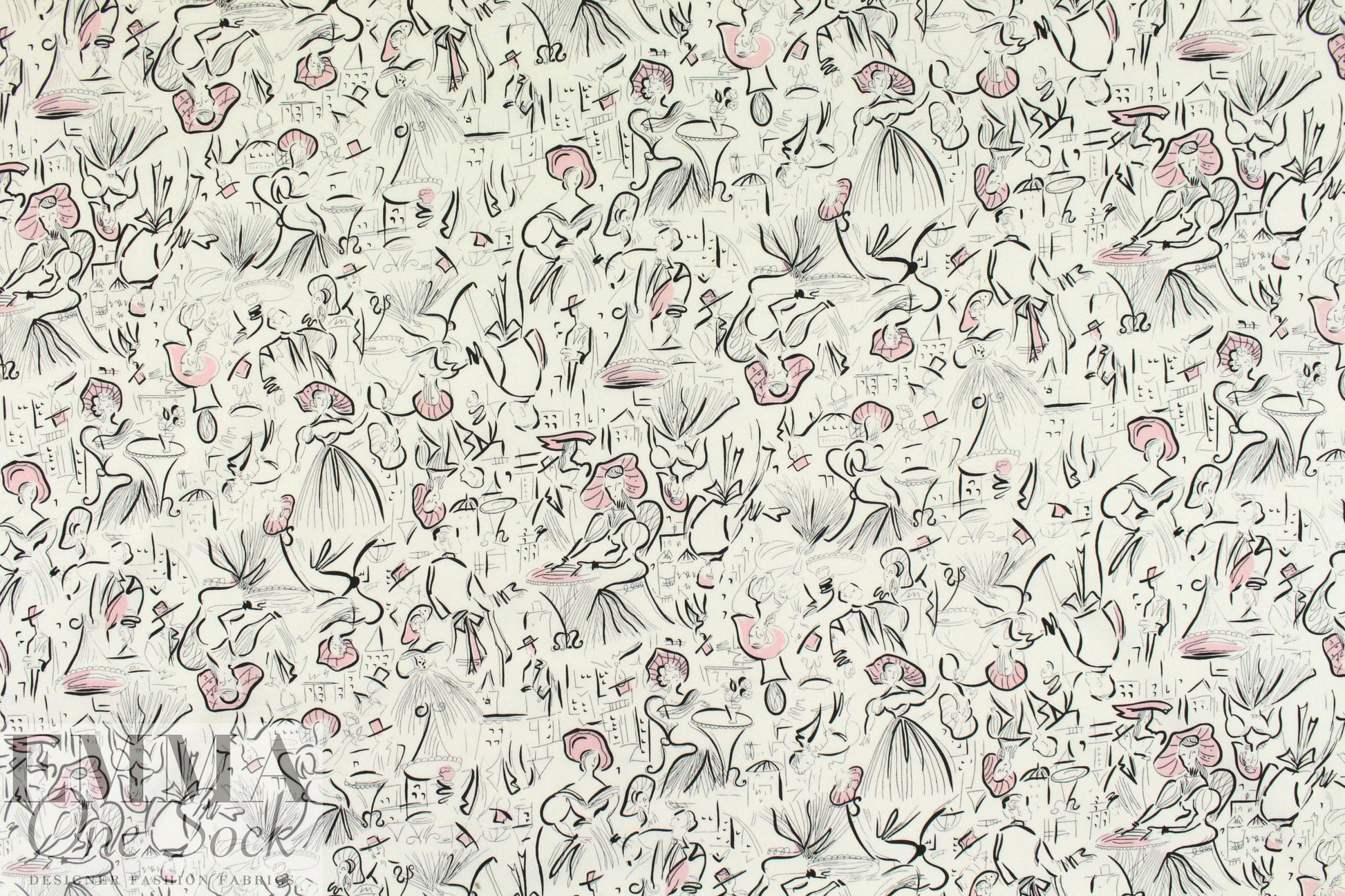 CA designer 'Paris fashion' cotton stretch woven