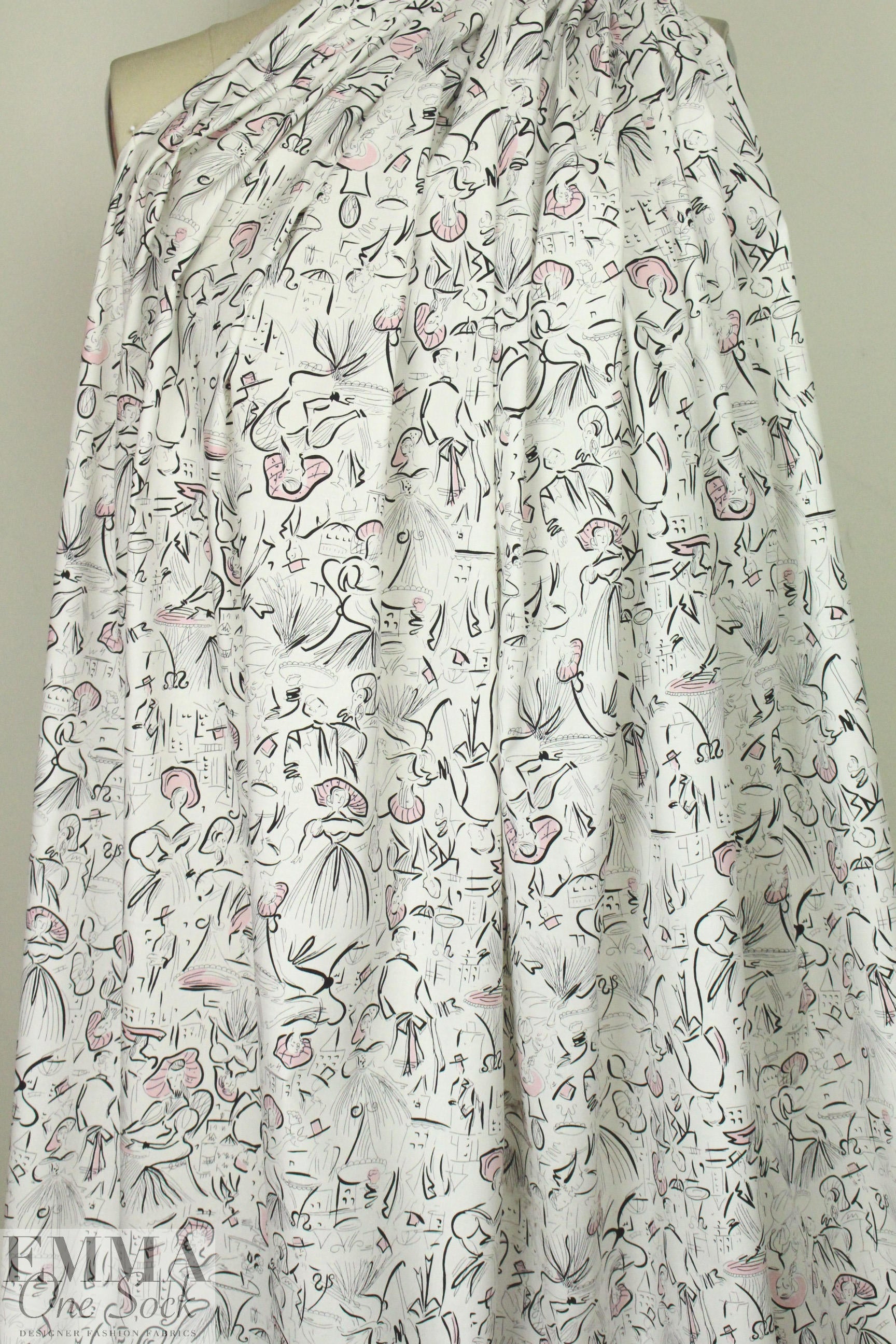 CA designer 'Paris fashion' cotton stretch woven