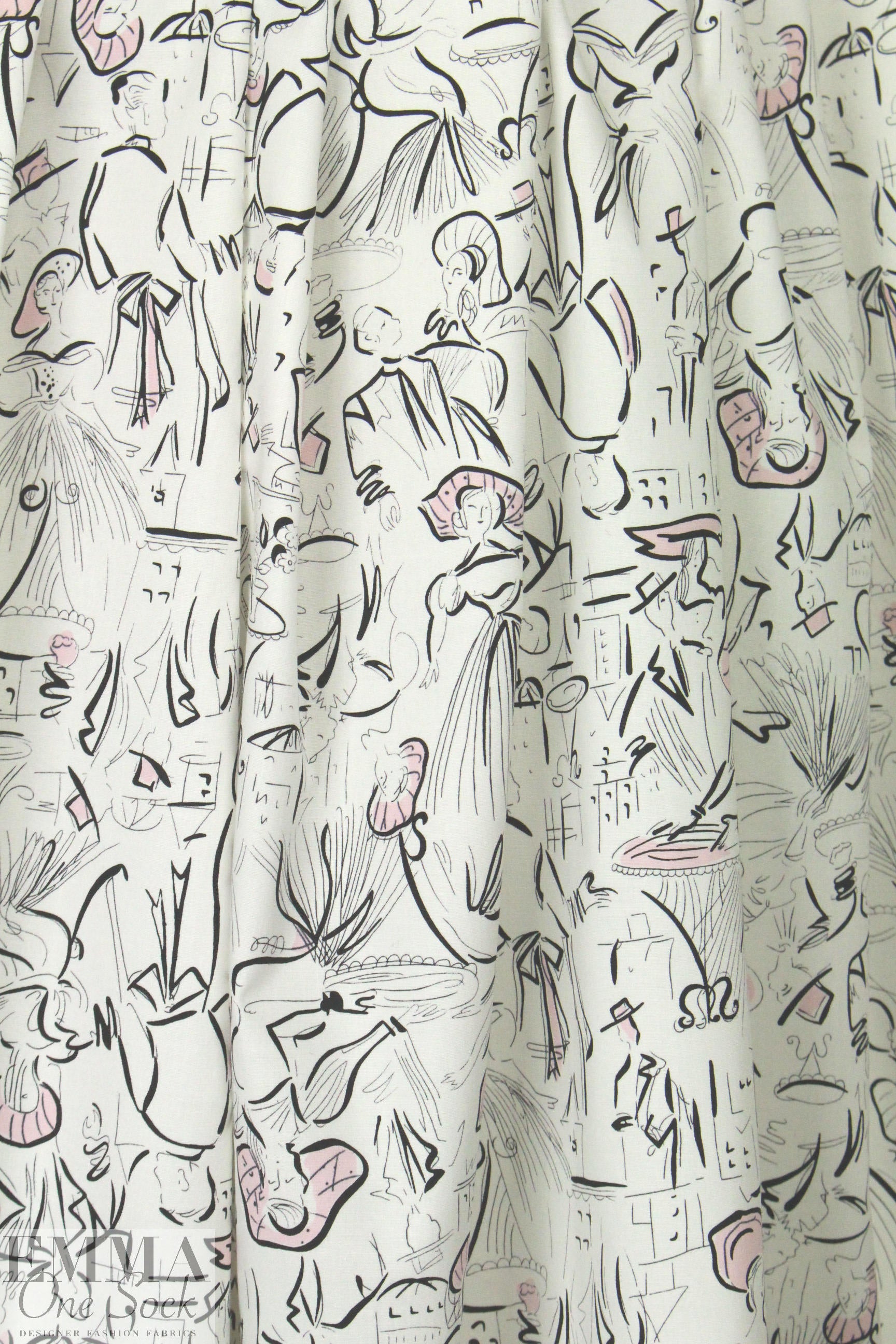 CA designer 'Paris fashion' cotton stretch woven