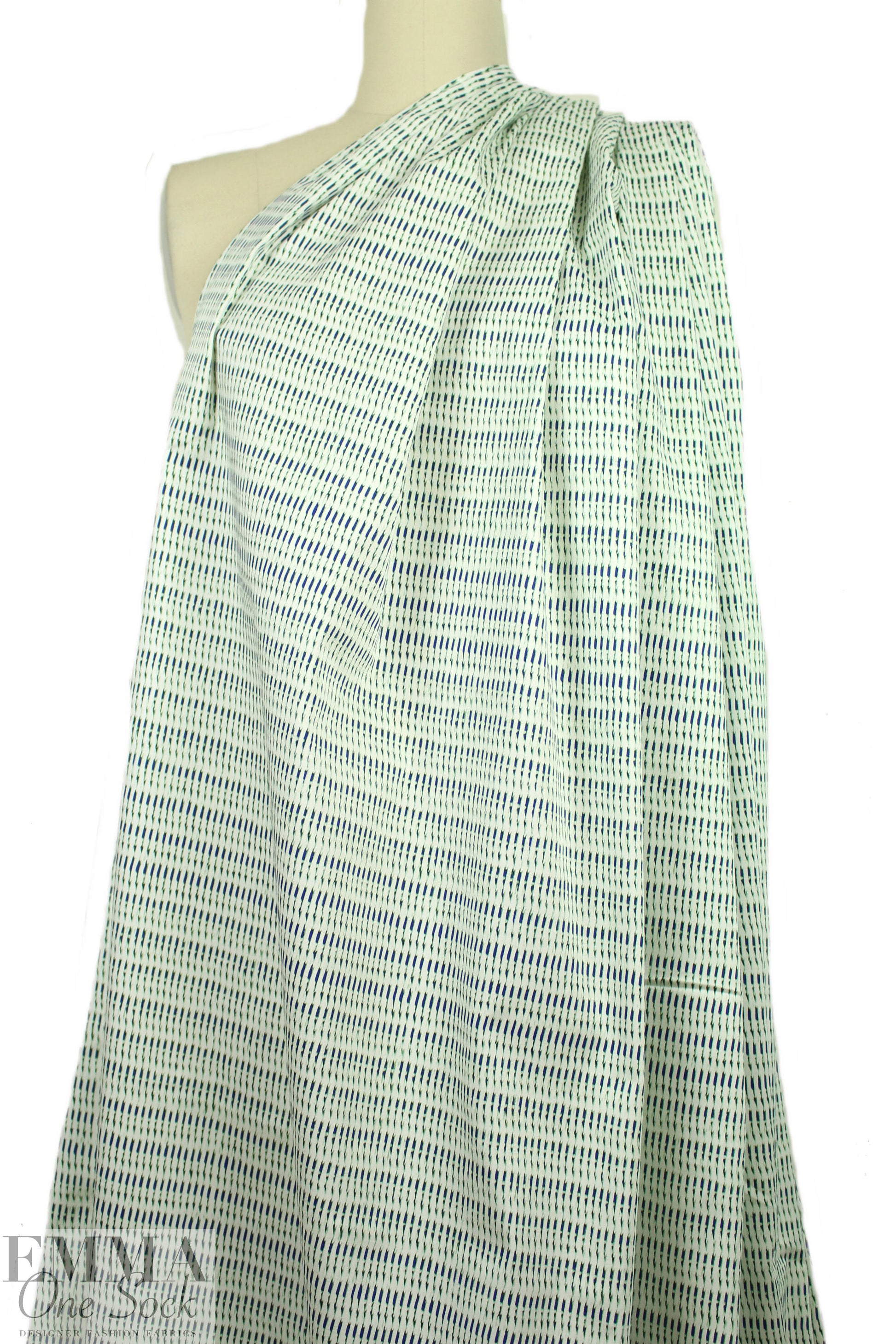 NY designer basketweave closeup stretch cotton 1.5 yd