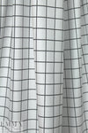 NY designer black/white grid reversible stretch jacquard 1.75 yd