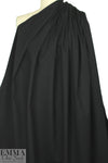 'Victoria' cotton sateen stretch woven - black