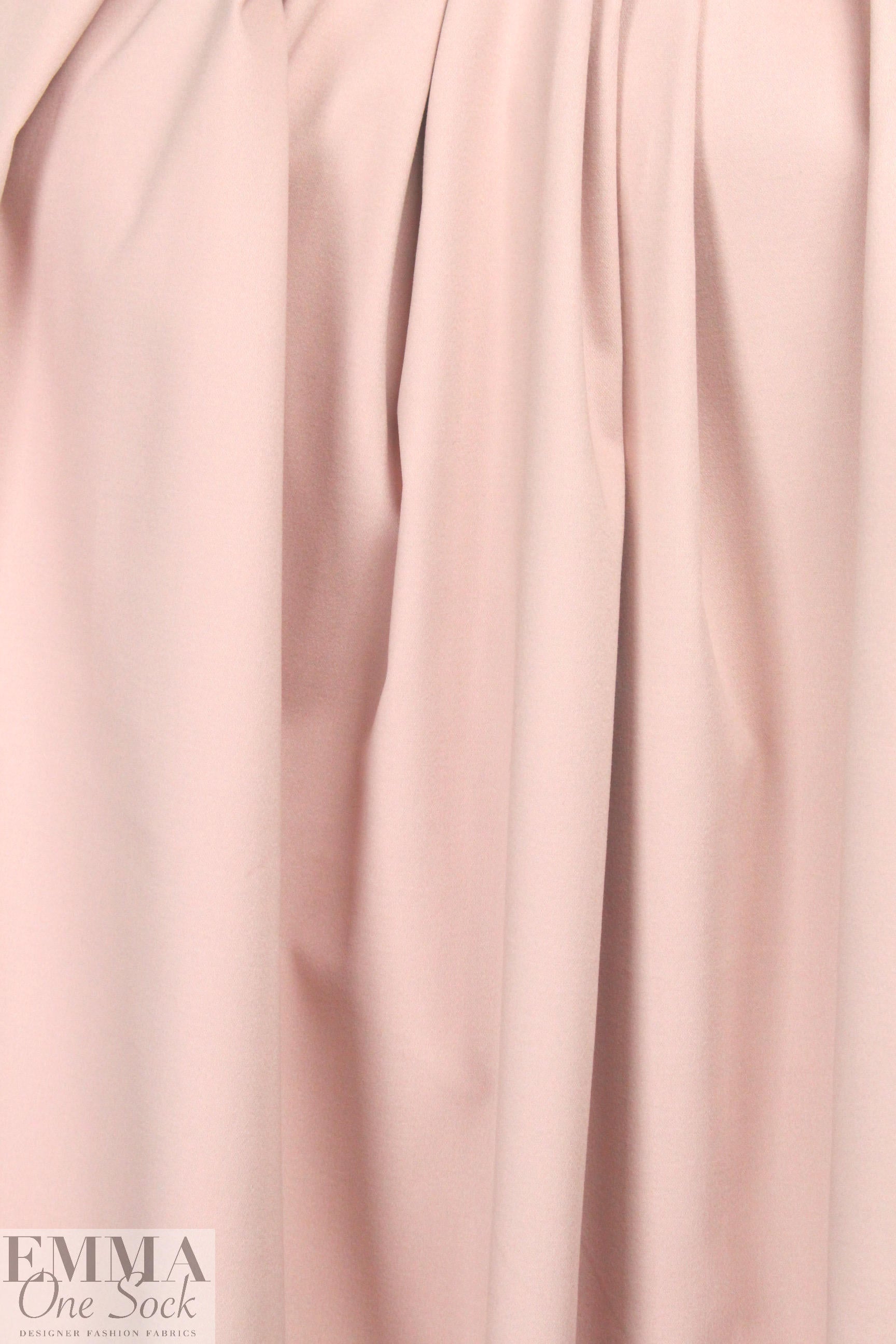 'Victoria' cotton sateen stretch woven - pink blush