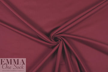'Victoria' cotton sateen stretch woven - bordeaux