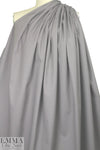 'Victoria' cotton sateen stretch woven - grey