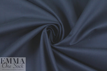 'Victoria' cotton sateen stretch woven - dk. navy 1.5 yds