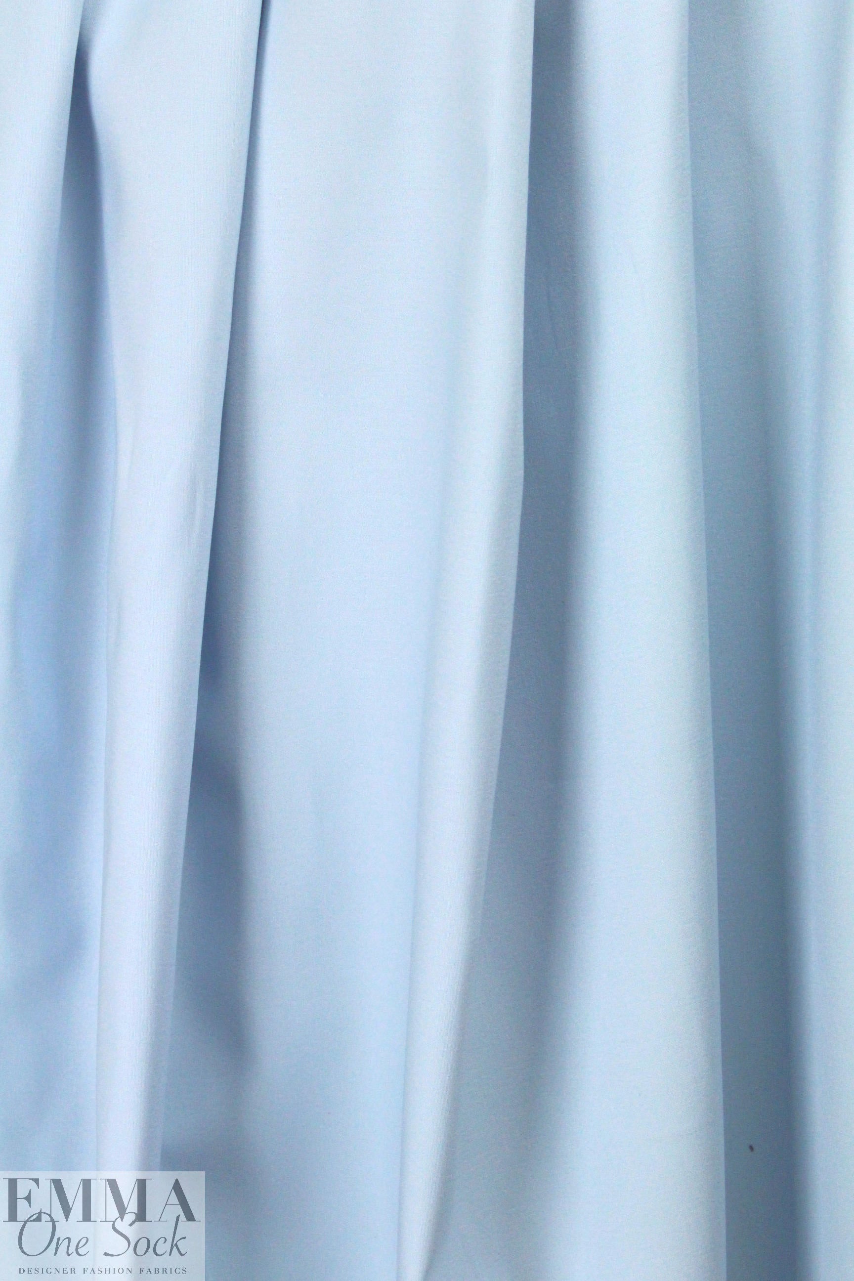 'Victoria' cotton sateen stretch woven - powder blue 3 yds