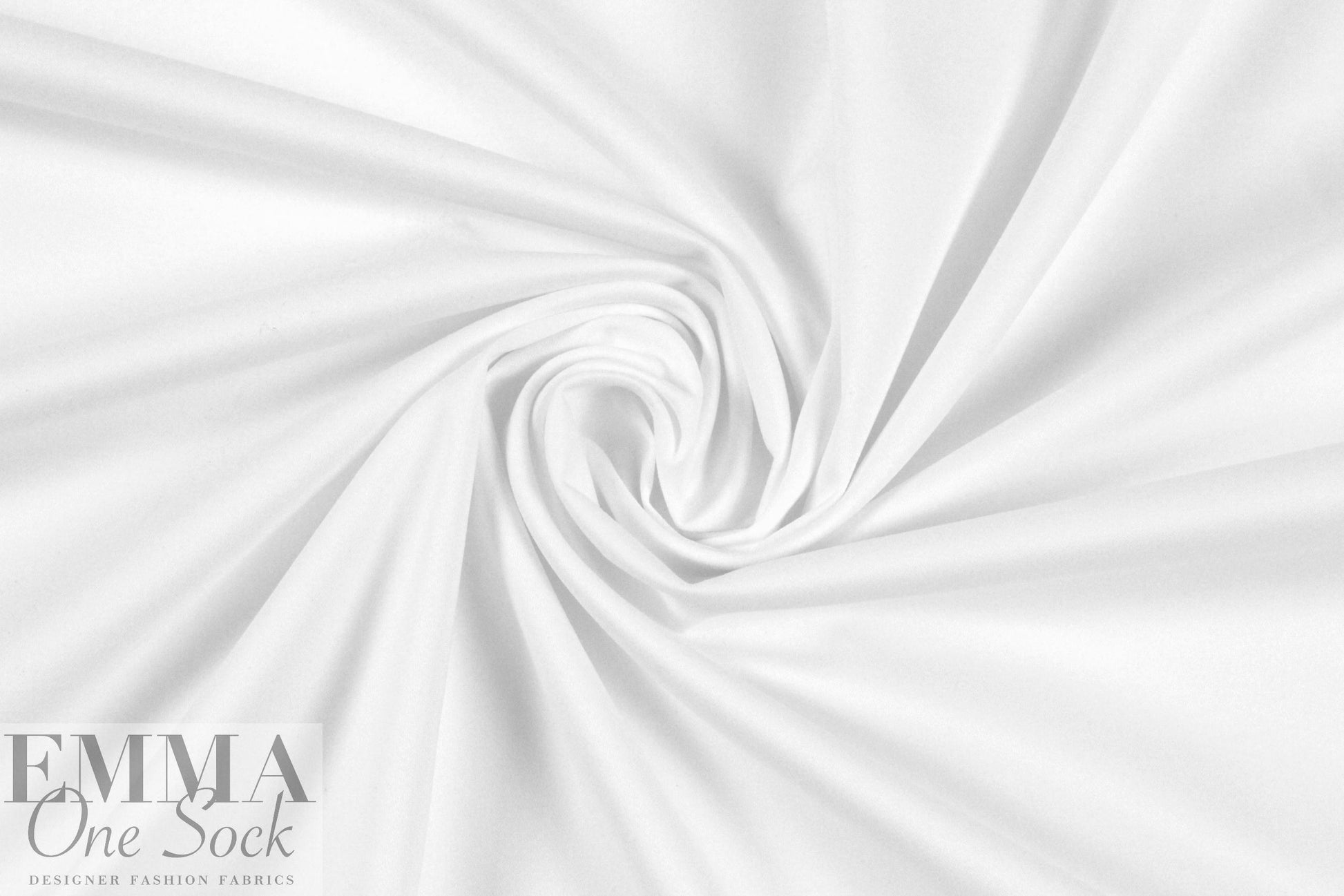 'Victoria' cotton sateen stretch woven - white 2.25 yds