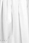 'Victoria' cotton sateen stretch woven - white .875 yds