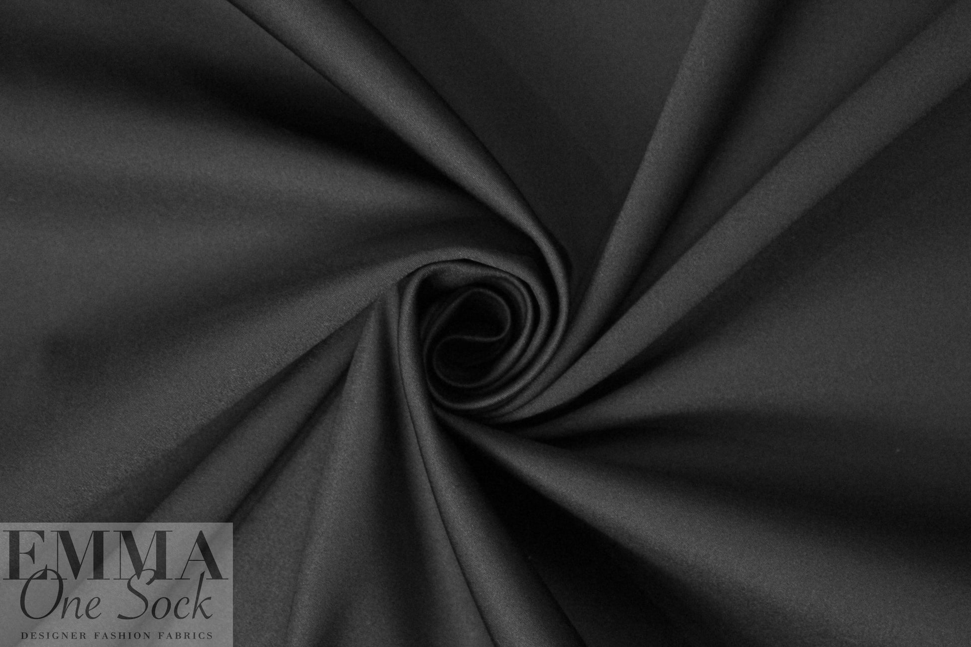 CA designer dressy stretch cotton blend twill - black