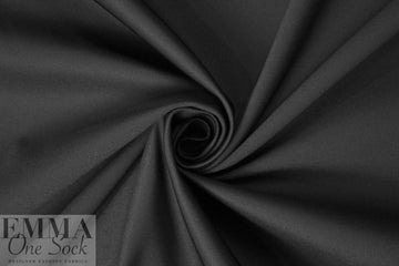 CA designer dressy stretch cotton blend twill - black 1.5 yd