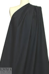 CA designer dressy stretch cotton blend twill - black 1.5 yd