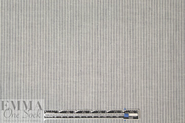 CA designer organic cotton striped shirting - gray/white 1 yard
