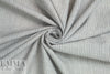 CA designer organic cotton striped shirting - gray/white 1 yard