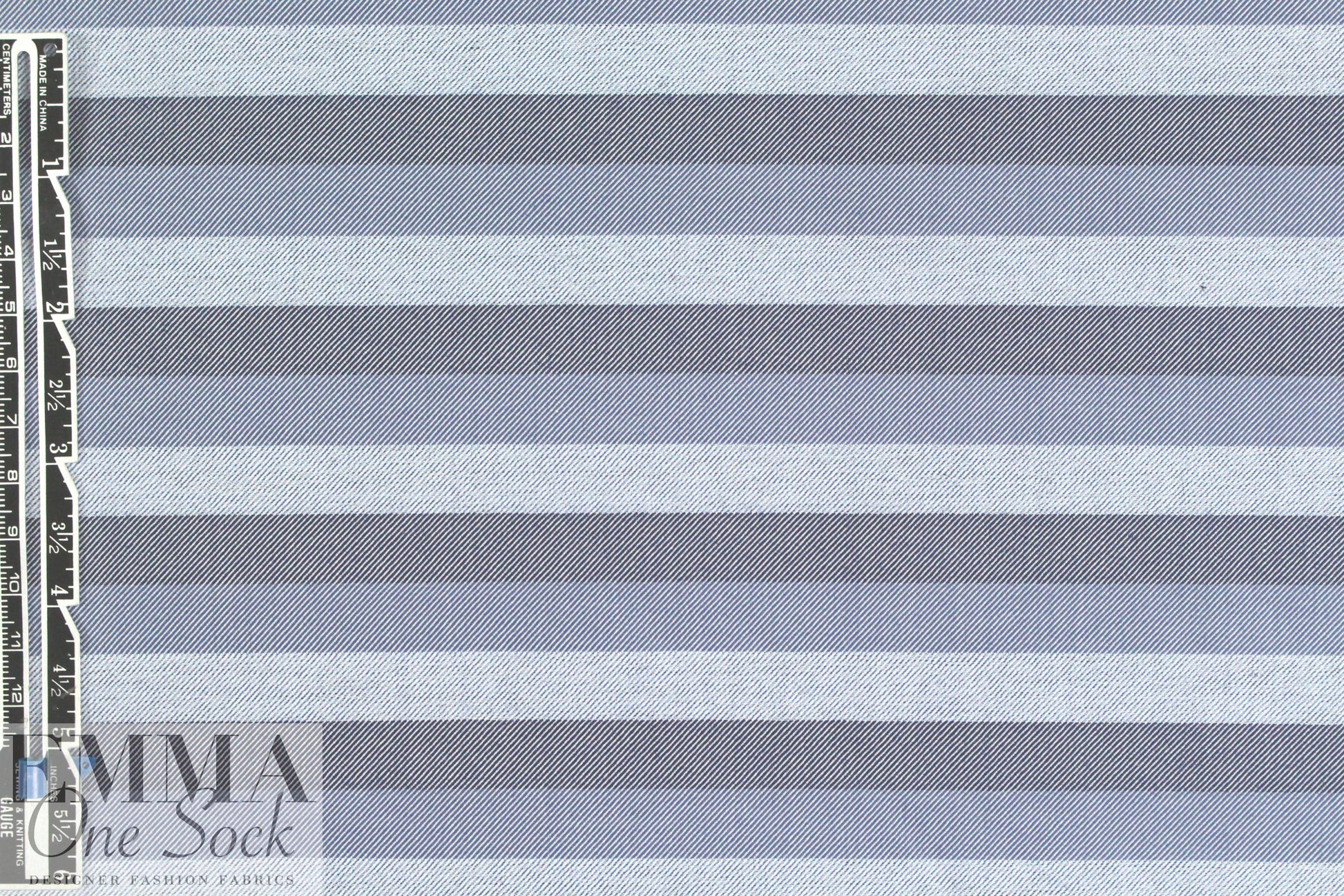 French denim stripe yarn-dyed cotton shirting