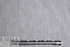 NY designer cotton striped shirting - gray/white