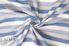 Japanese yarn-dye reversible stripe cotton - blue