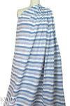 Japanese yarn-dye reversible stripe cotton - blue