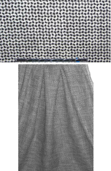 Italian graphite/cream all-cotton suiting
