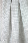 famous designer cotton nubby grid suiting - white/black 1.875 yd