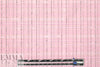 famous designer cotton nubby grid suiting - pink/black