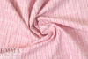 famous designer cotton nubby grid suiting - pink/black 1.66 yd