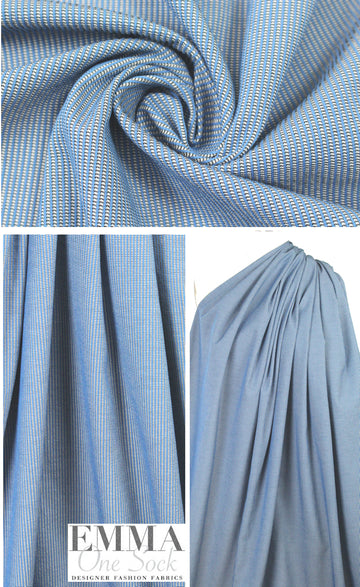 Italian yarn-dyed 'candy stripe' cotton stretch woven 1.5 yds