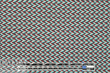 famous designer 'fairisle' cotton sweater knit - aqua/claret