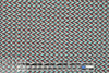 famous designer 'fairisle' cotton sweater knit - aqua/claret 1.375 yd