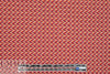 famous designer 'fairisle' cotton sweater knit - orange/rasp