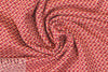 famous designer 'fairisle' cotton sweater knit - orange/rasp
