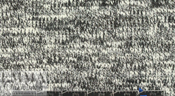 Italian salt-pepper tweedy cotton sweater knit 1.125 yds