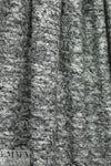 Italian salt-pepper tweedy cotton sweater knit 1.125 yds