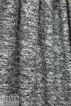 Italian salt-pepper tweedy cotton sweater knit 1.75 yd