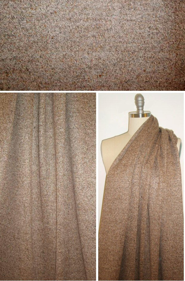 NY designer toasty tweed cotton sweater knit