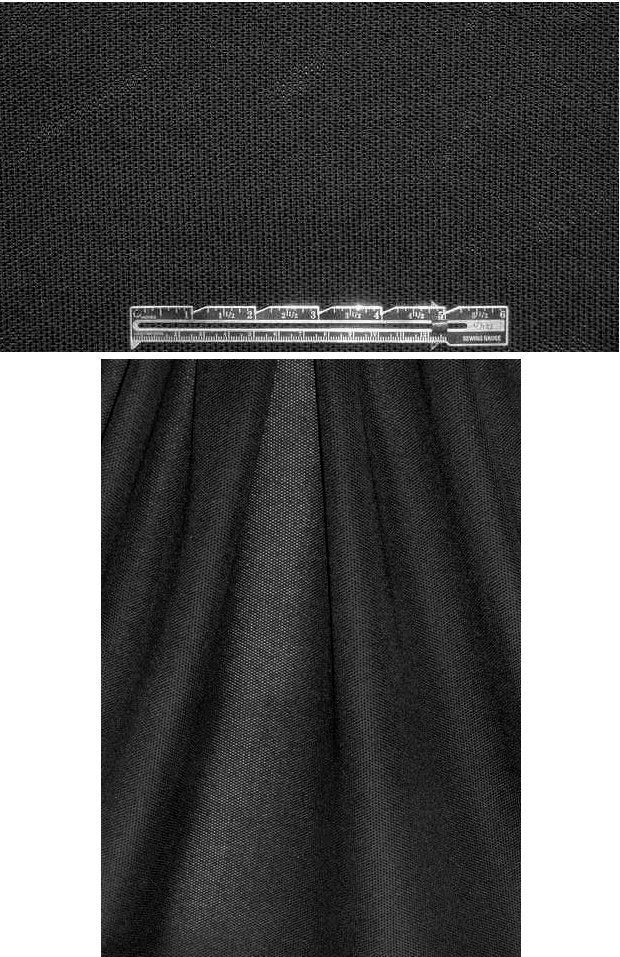 Italian pique stitch black all cotton sweater knit 2.75 yds
