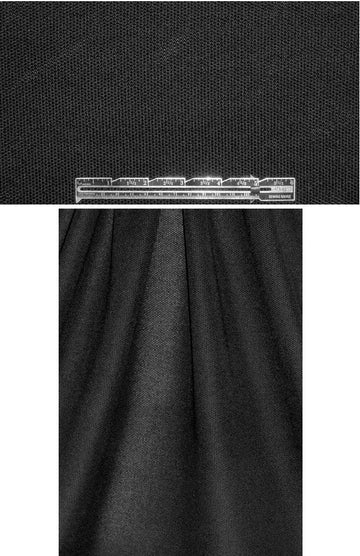 Italian pique stitch black all cotton sweater knit 2.75 yds