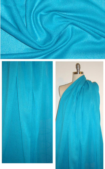 NY designer lightweight cotton sweater knit - turquoise