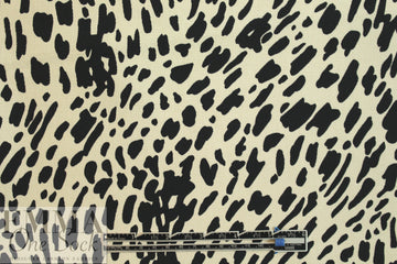 Italian stylized animal print cotton twill .625 yds
