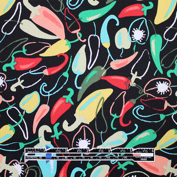 'pepper fiesta' printed cotton twill 2 yd