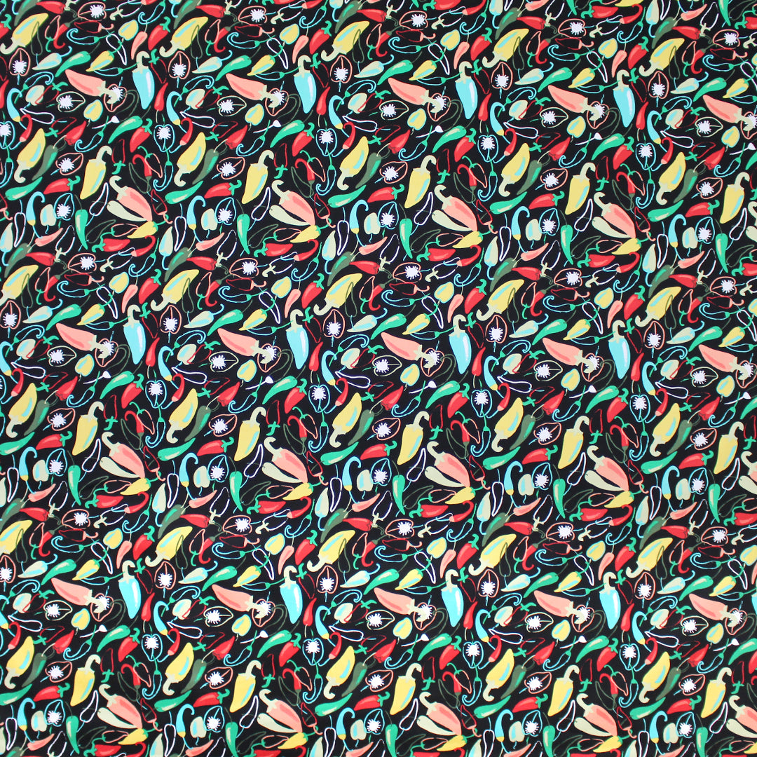 'pepper fiesta' printed cotton twill 1 yard